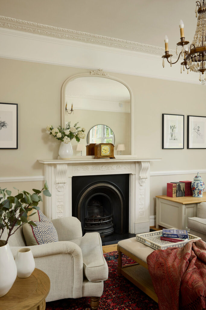 Eltham Park drawing room - fire place